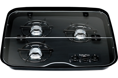 03_3 Burner Drop-In Cooktop_2990A SDN3 Flush Mount Glass Cover_Closed