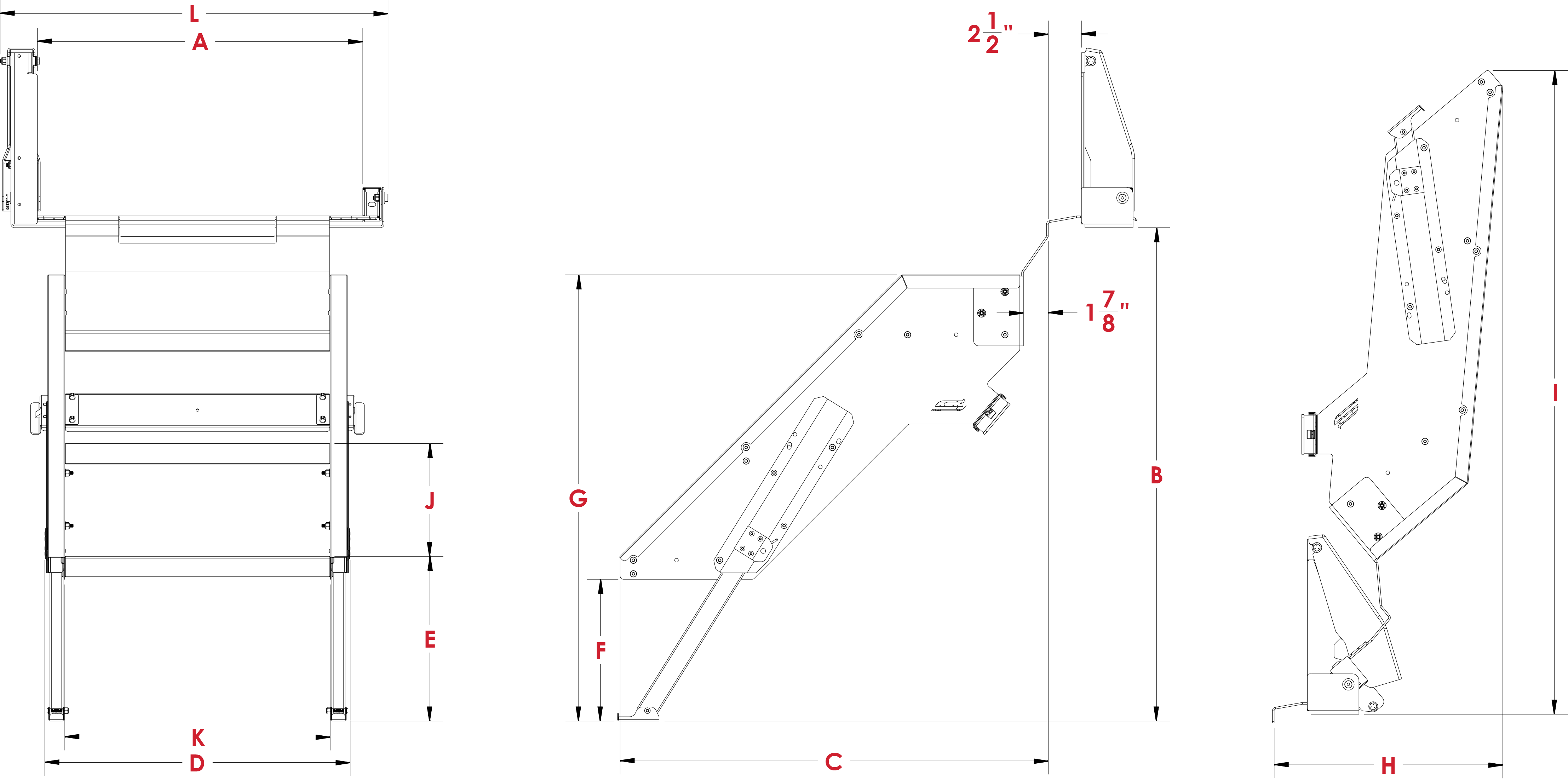 Lift Assist Stow Away Steps Diagram
